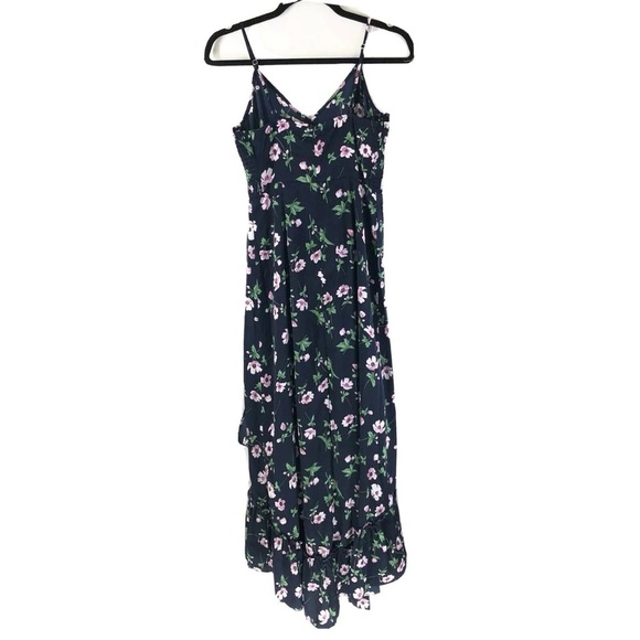 Lulu's Navy Floral High Low Dress - Picture 4 of 10